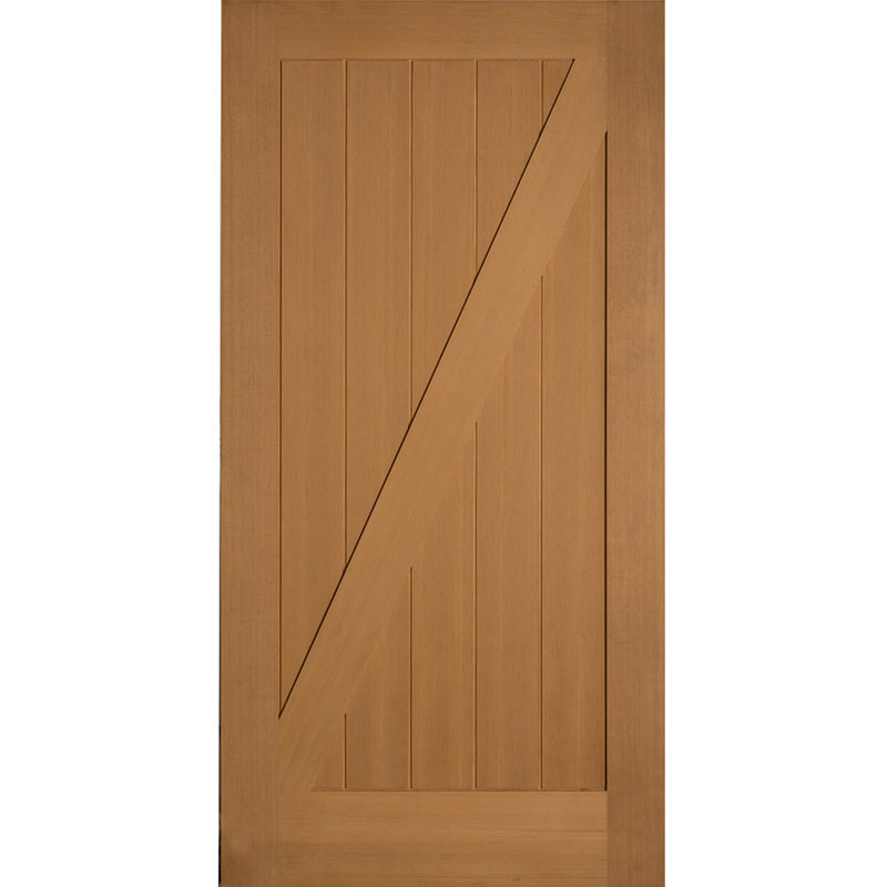 Unfinished Fir Z-Bar Interior Barn Door Slab