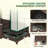 Compact Raised Garden Outdoor Plant Box with Cover,Drainage Holes and Zipper Door for Urban Gardening-1324410584