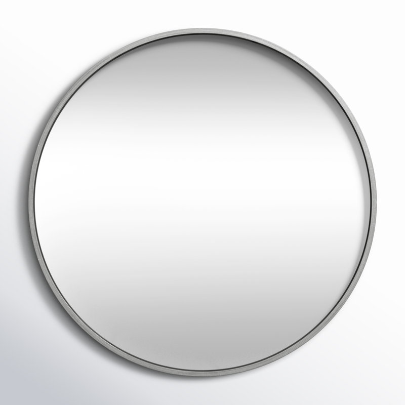 Miroir mural Arranjeet, Argent, 31,5 po x 31,5 po