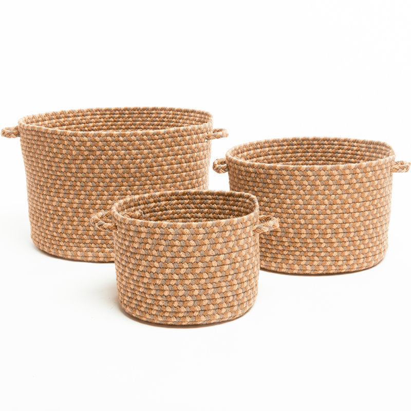 Panier en tissu Bar Harbor, H 8 po x l 10 po x P 10 po, 23 pintes, Orange