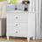 U_STYLE 28'' Modern 3-Drawer Nightstand for Bedroom – Easy Assembly-1269021791
