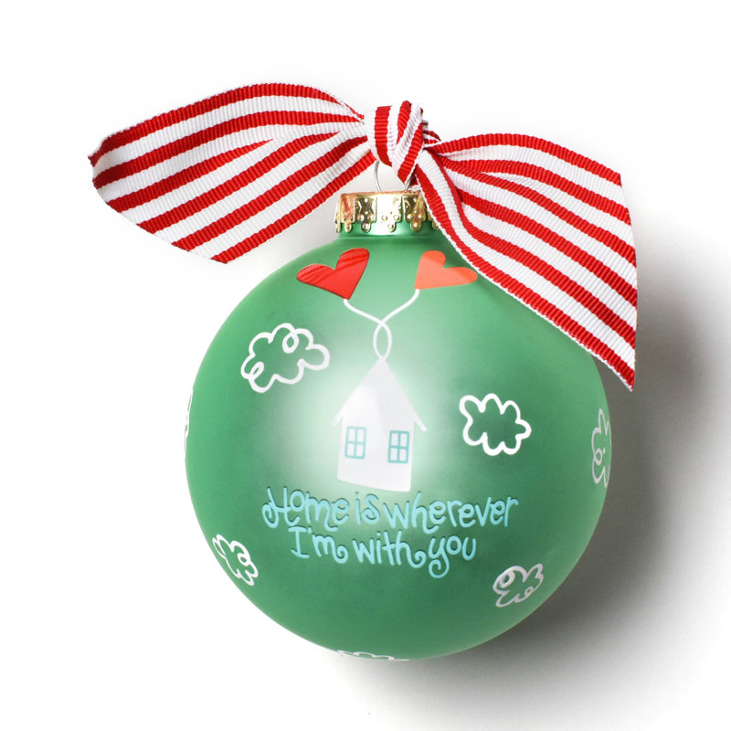 Ornement boule de verre home is where you you you you