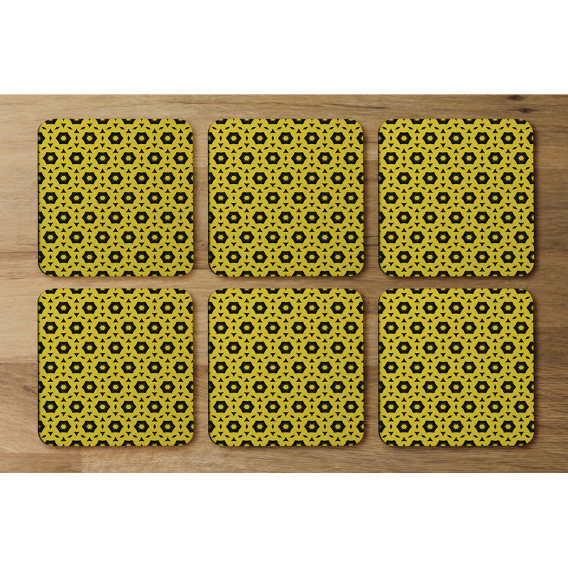 Square 6 Piece Coaster Set
