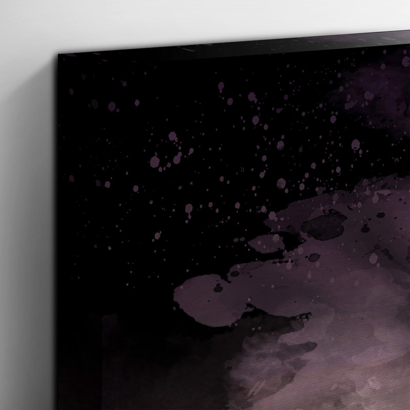 Flower Purple Daisy 1 - Wrapped Canvas, 50cm H x 76cm W