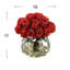 Dried Rose Arrangement in Wavy Glass Vase-187263748-187263751