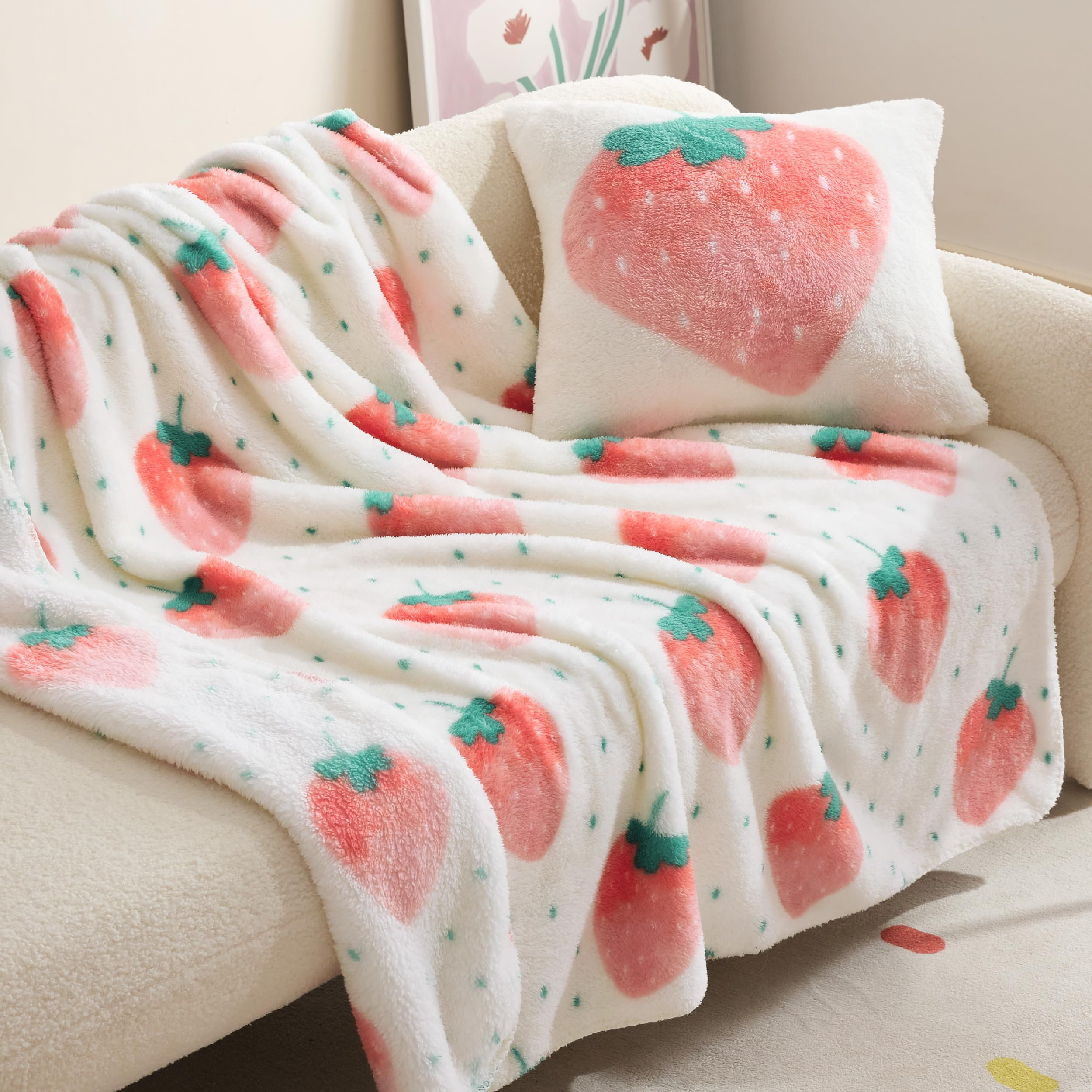 Aesthetic Fuzzy Blanket Bedsure Aesthetic Vintage Cute Fleece