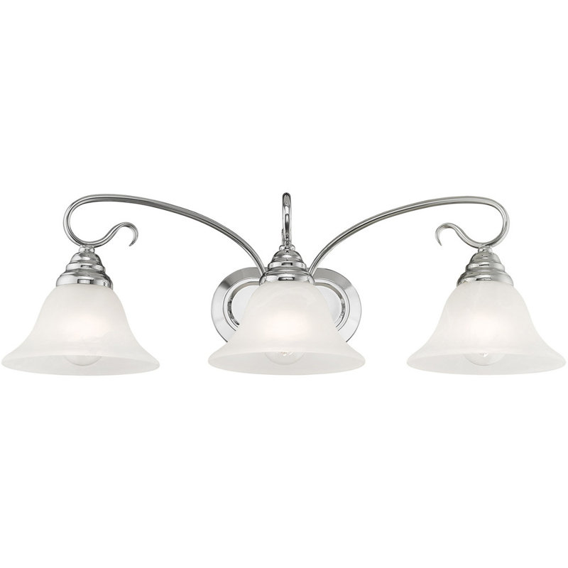 Yorba 3 - Light Vanity Light, Polished Chrome