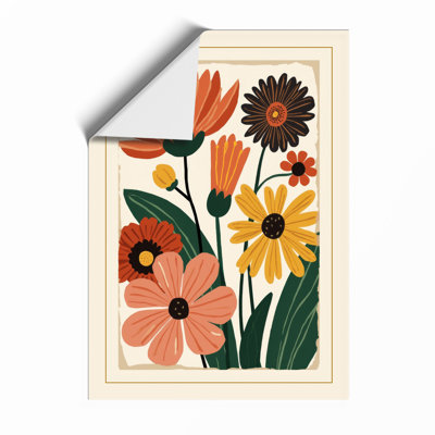 Stylized Arrangement Botanical - Framed Print