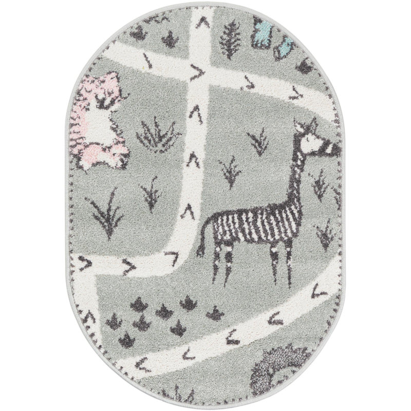 Whimsy Rug, Oval 2'2" x 3'1"