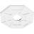 22"OD x 5"ID x 7 1/2"C x 1"P Logan Architectural Grade PVC Contemporary Ceiling Medallion-36075704
