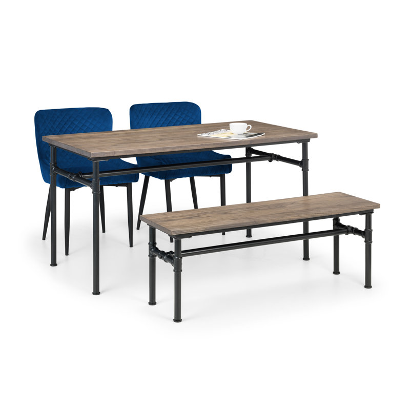 Wynn 4 - Piece Dining Set, Blue
