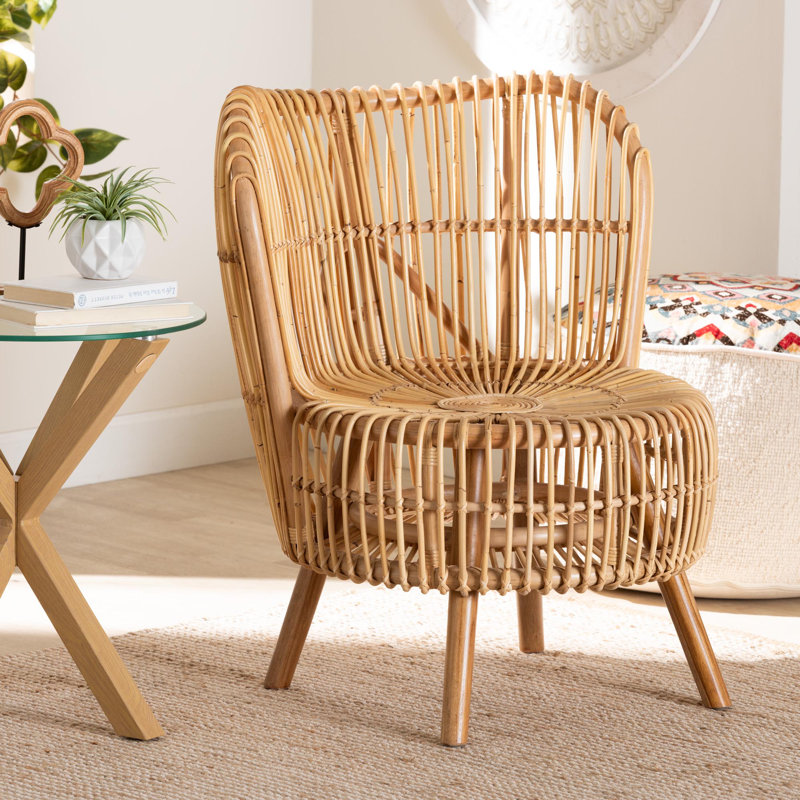 Bekzod 26" Wide Rattan Lounge Chair