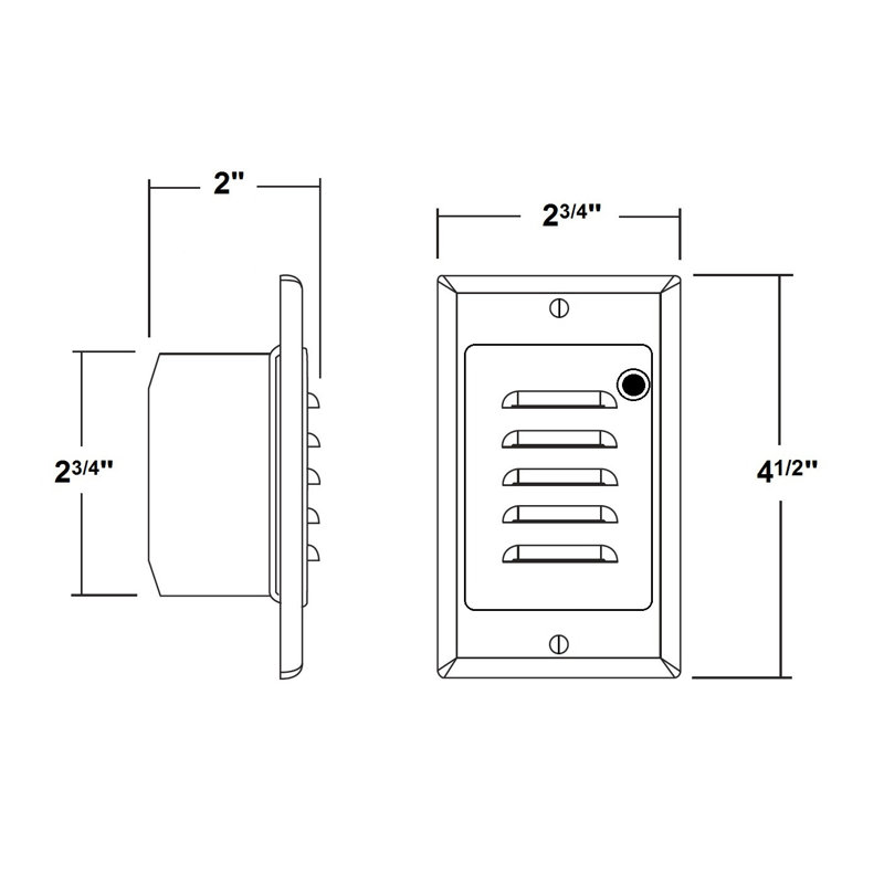 Integrated LED Step Light, Oil-Rubbed Bronze
