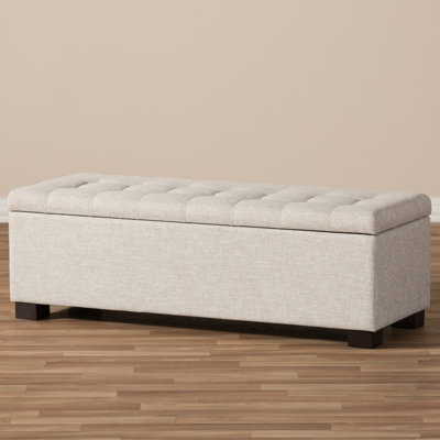Mesina Polyester Blend Upholstered Storage Bench