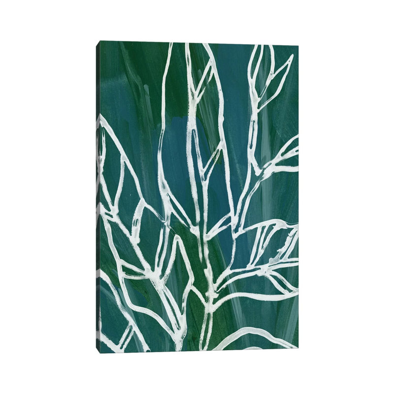 Jungle Batik IV by June Erica Vess - Wrapped Canvas Painting, 20.32 cm H x 30.48 cm W