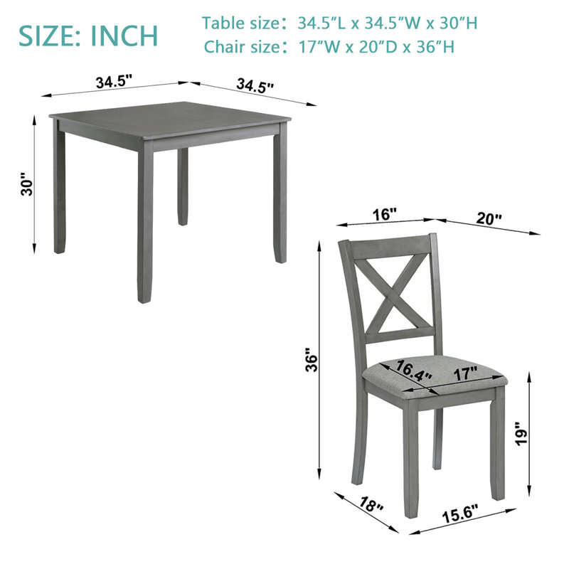 Ensemble repas pour quatre personnes, Gris