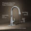 Robinet de cuisine rétractable sans contact Kohler Bellera, robinet d'évier de cuisine à poignée simple avec pulvérisateur rétractable à trois fonctions-86926293