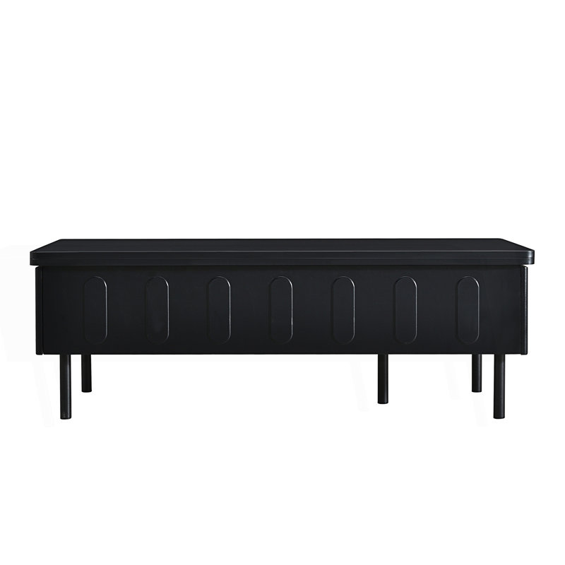 Table basse à plateau relevable avec 2 tiroirs, table centrale moderne avec compartiment de rangement caché, table de salon