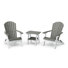 Ensemble Adirondack pliant 3 pièces avec table d'appoint Heritage
