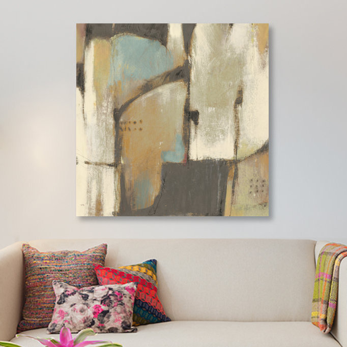 «Structural Abstract I», reproduction d'art sur toile tendue, H 12 po x l 12 po x P 1,5 po, Toile tendue, Pas de tapis