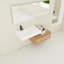 Meuble-lavabo en résine élégant et pratique pour salle de bain avec rangement