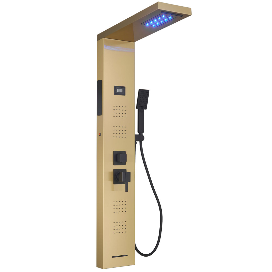 52" Shower Panel  shower system  with Fixed Shower Head VIBRANTBATH 