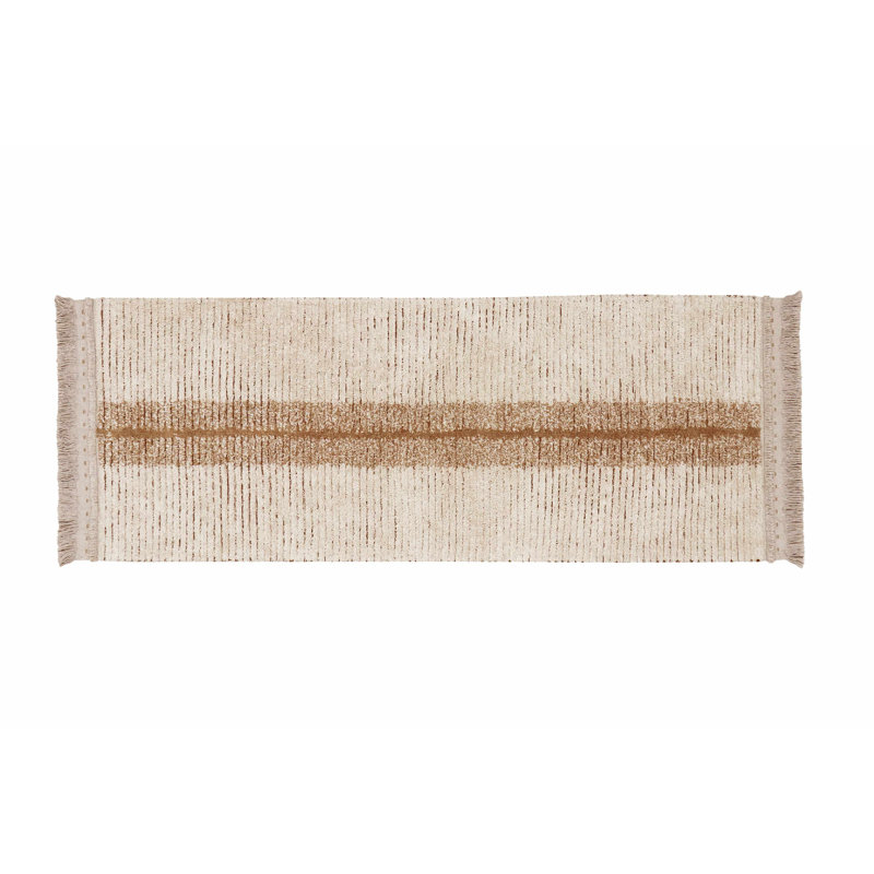 Tapis réversible lavable Duetto Caramel, Tapis de couloir 2 pi 7 po x 7 pi 6 po