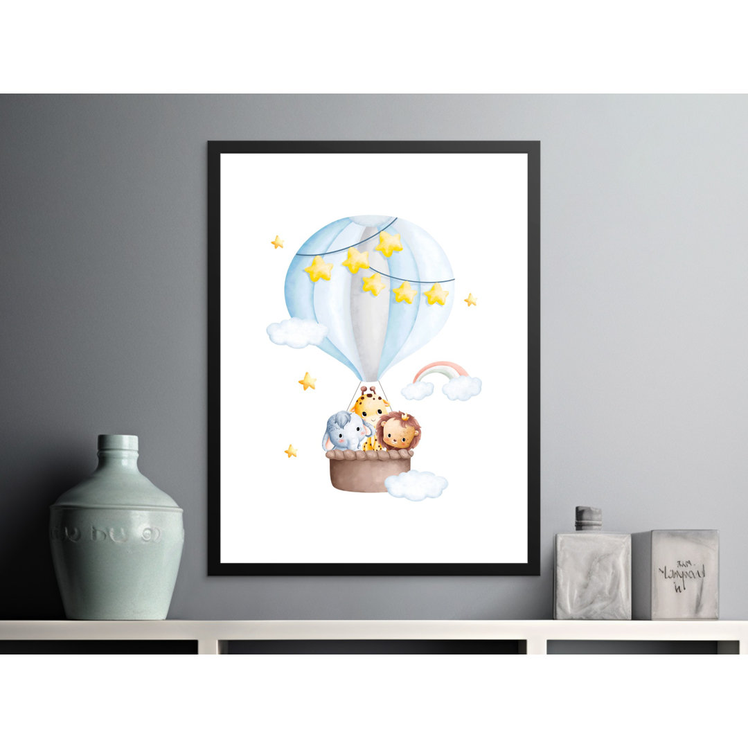 Nursery Wall Art Black Framed Poster