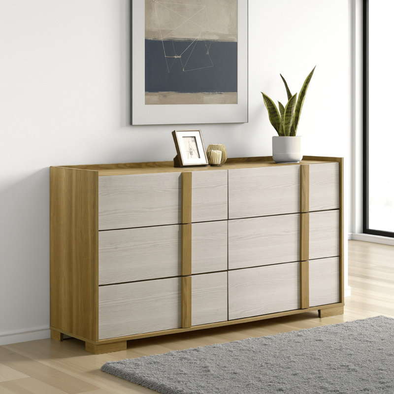 Commode 6 tiroirs Naturel