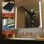 Pharmacie de salle de bain éclairée à DEL H 28 po x l 31 po avec miroir, désembueur, gradateur, prises et USB-1963717614