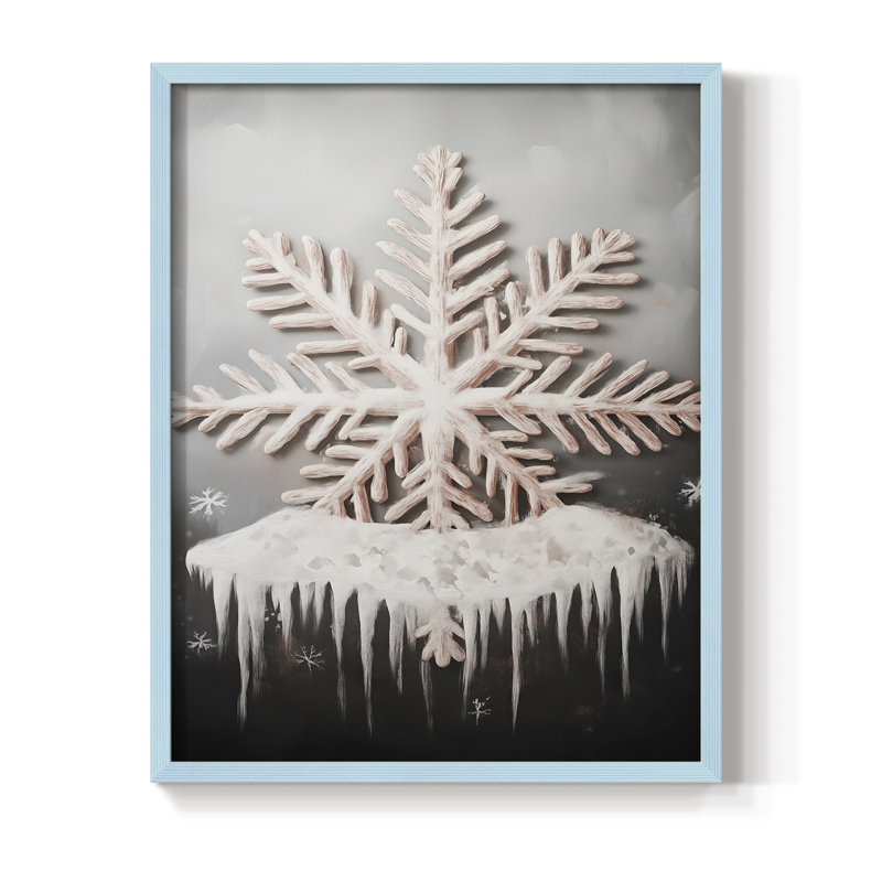 Art des Fêtes de Noël - série 2 - CECLIX, reproduction encadrée - bois massif, H 21 po x l 17 po, Bleu