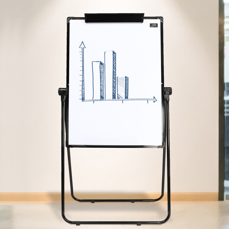 28" x 40" Foldable Double Sided Adjustable White Board