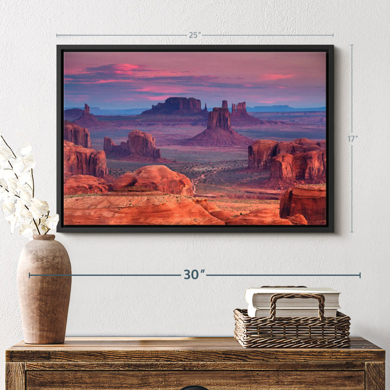 «Monument Valley Desert Landscape Wall Art», H 17 po x l 25 po