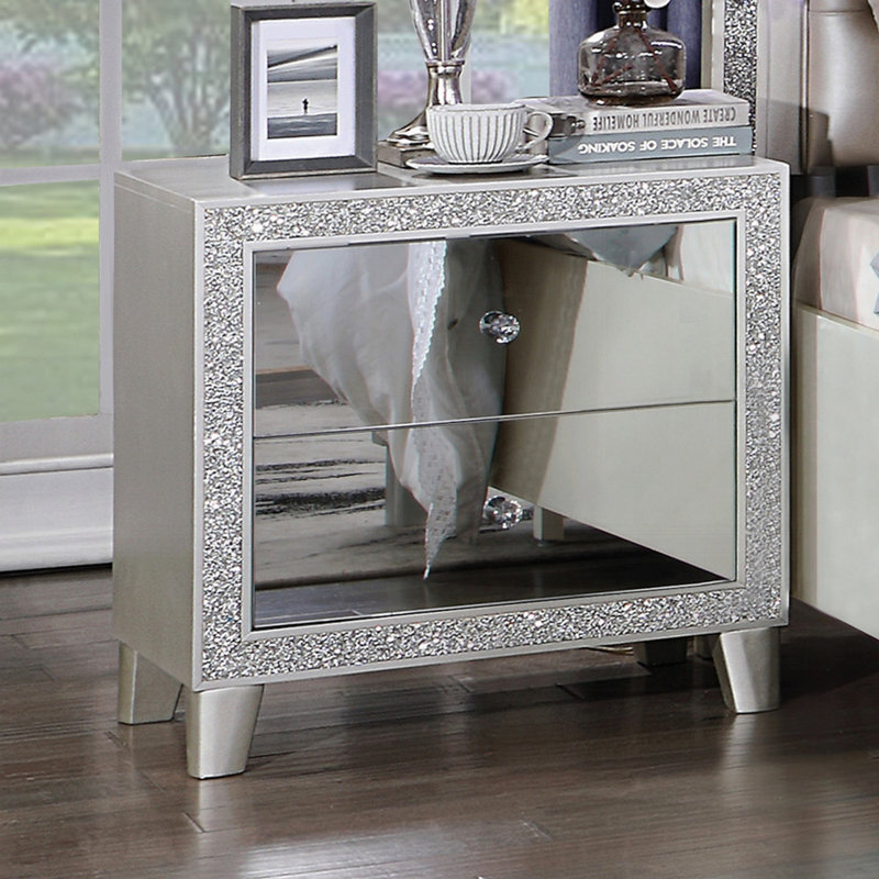 Table de chevet 1 pièce Glam Style