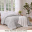 Insert de couette en duvet à carreaux carrés gris-101518294-101820269