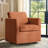 Nicha 29"W Modern Farmhouse Slipcovered Swivel Barrel Chair-1921613107