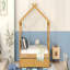 Lit simple, maison en bois avec tiroirs-473937367-473937360