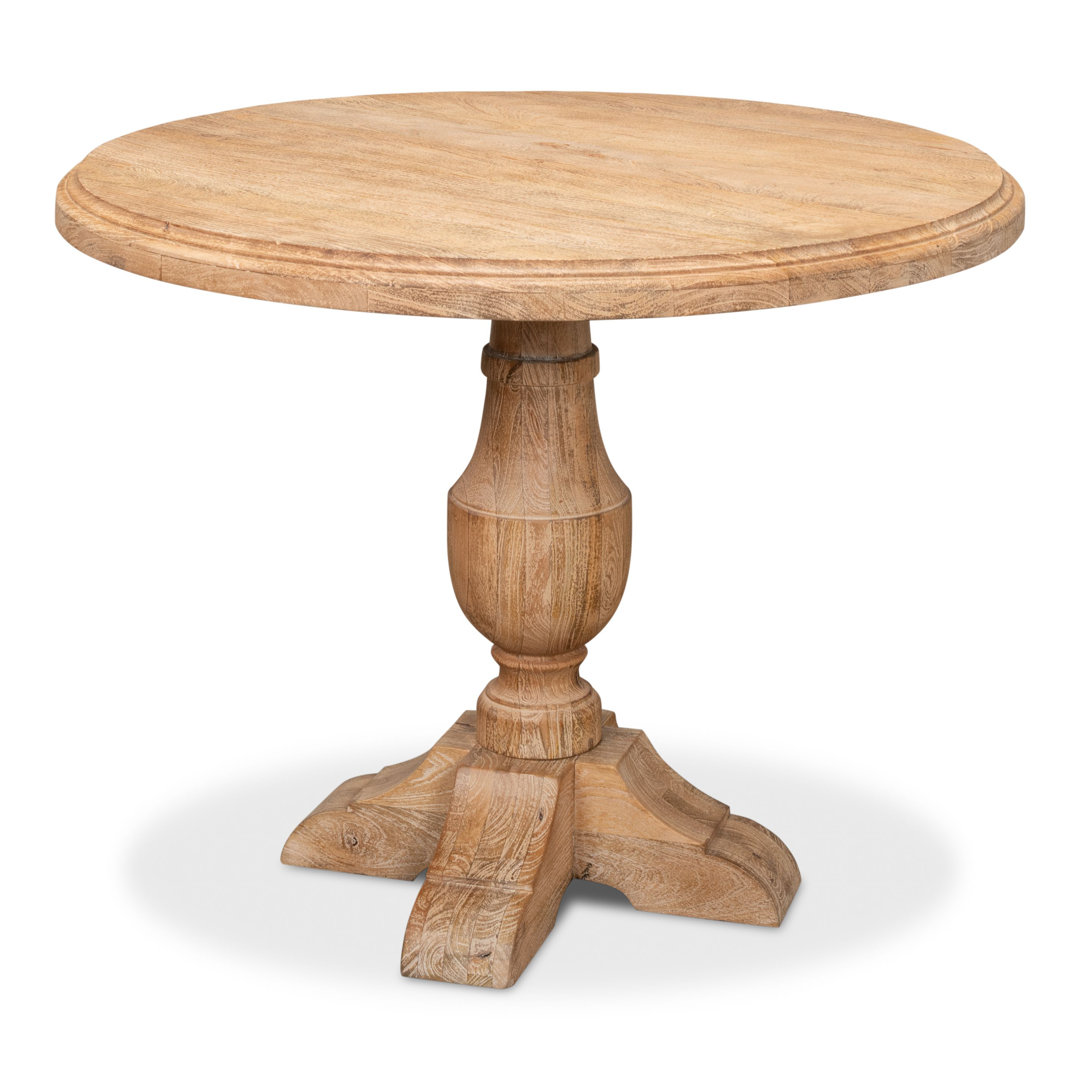 Dessie Round Solid Wood Dining Table Canora Grey
