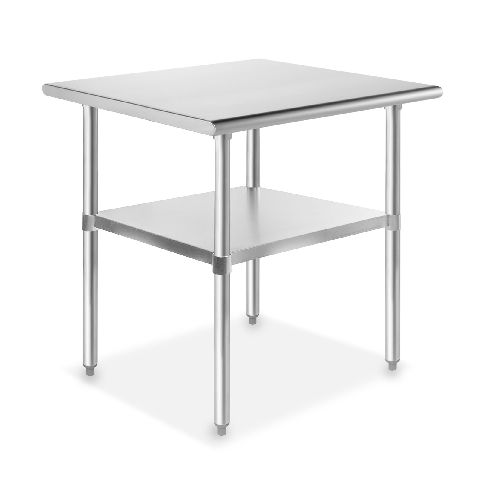 GRIDMANN 24 W x 30 L Stainless Steel Work Table with Undershelf