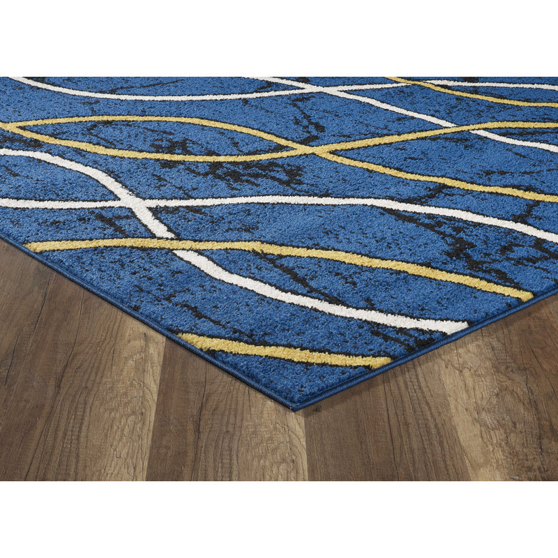 Tapis bleu Eyad, Rectangle 8 pi x 10 pi