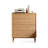 Modern Burlywood Solid Wood Accent Cabinet
