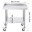 Table de travail en acier inoxydable, table de préparation commerciale de 24 x 28 x 30 pouces avec 4 roues, roulettes, table de préparation robuste à 3 côtés, table de travail en métal pour restaurant Home Hotel-734135040