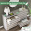  Ensemble de chambre avec grand lit 5 pièces Louby, blanc vieilli-101644239-101644240