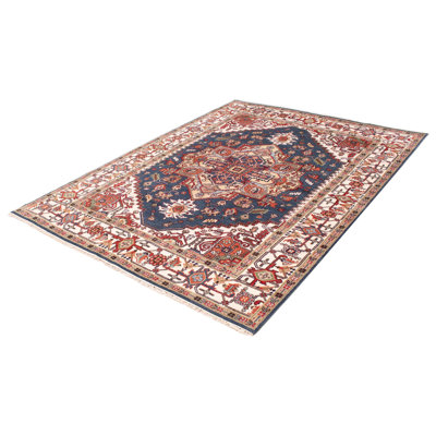 Tapis bleu foncé Serapi Heritage 8 pi 11 po x 12 pi 0 po
