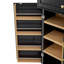 Grand garde-manger de style campagne moderne de 78,2 po - Armoire de rangement rétro blanche / noire avec 8 tablettes de porte, 3 tablettes réglables et 3 grands tiroirs pour la cuisine, la salle à manger et la salle de bain-873670409