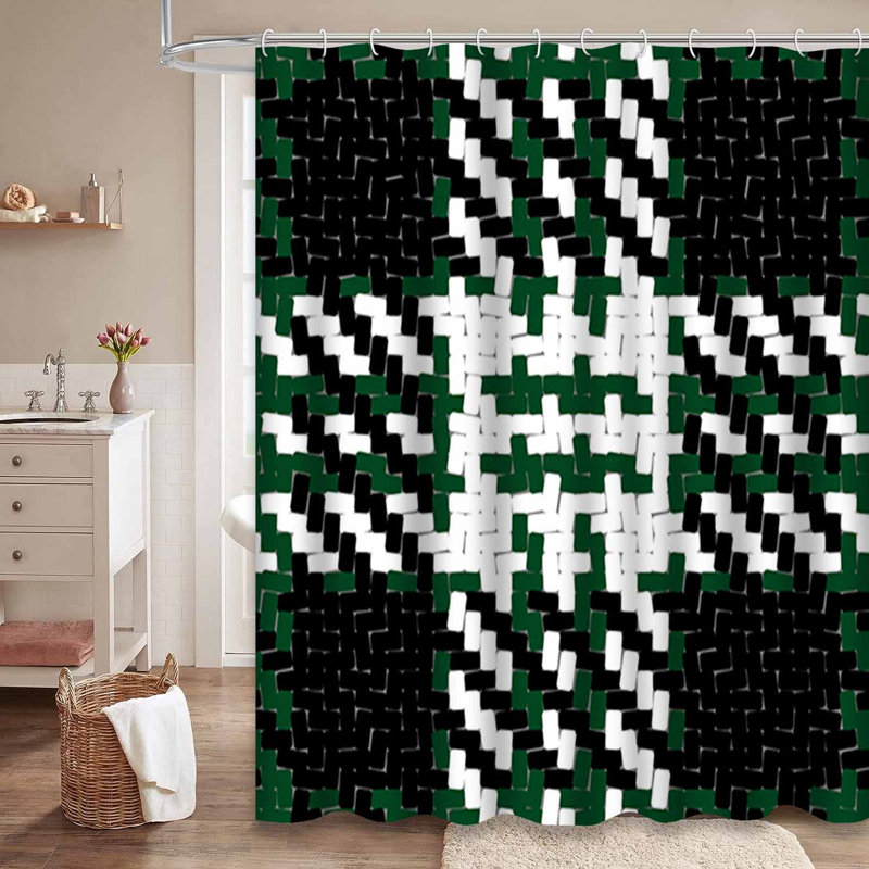 Rideau de douche avec 12 crochets Lumberjack, L 72 po x l 84 po