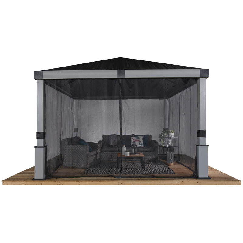 Pavillon de jardin rigide Lena 12 pi x 12 pi