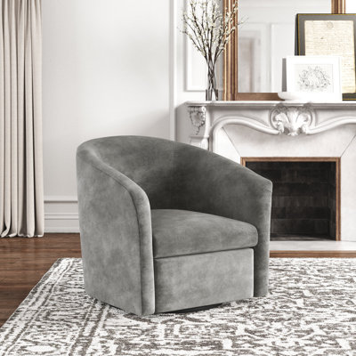 Calliope 29.75" W Swivel Barrel Chair by Kelly Clarkson Home