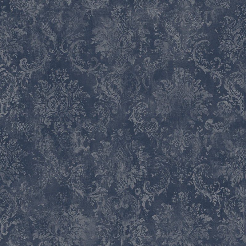 Positano 10m x 52.8cm Matte Wallpaper Roll, Navy/Beige