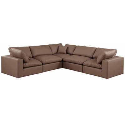 Hulices Upholstered L-Shaped Sectional Reversible